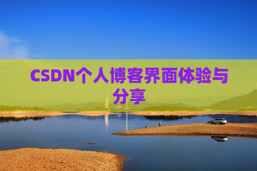CSDN个人博客界面体验与分享